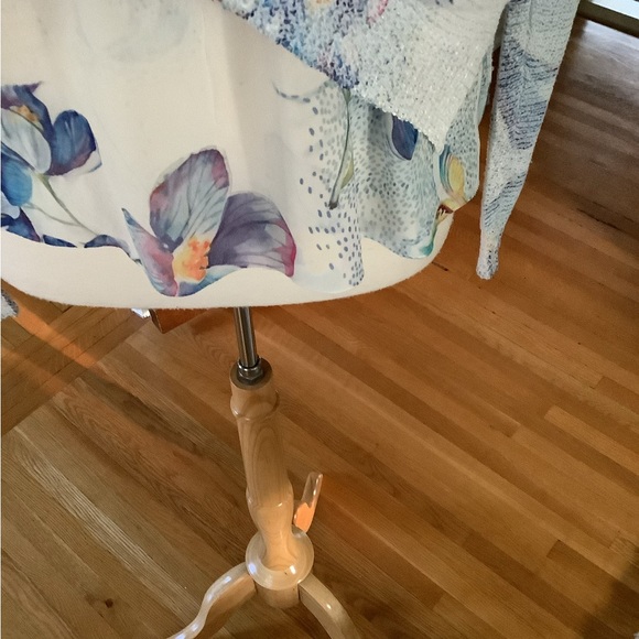 Sioni women’s size XL floral layered knit sweater - Picture 2 of 7